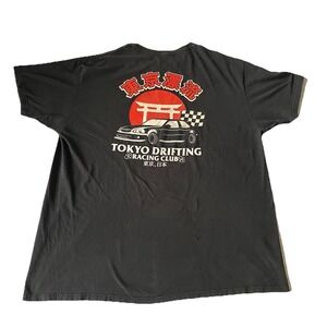 Tokyo Drift Racing TShirt JDM Civic EGK Graphic Soft Casual Black Tuner Auto 2XL